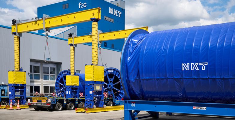 cable drum transport loading